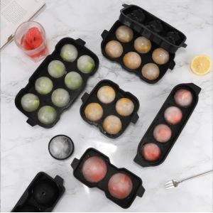 Quality Stocked Hot Easy Release Whiskey Silicone Ice Reusable Sphere Ball Cube Tray Ice Mold Ice Ball Maker for sale