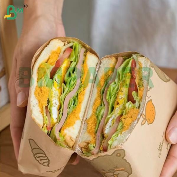 Food Garde Greaseproof Moisture Resistance 40gsm 45gsm Kit 7 Fast Food Deli Tray Liners Packing Greaseproof Paper