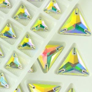 Best Quality Triangle Shape Sew On Stone Crystal Flat Back