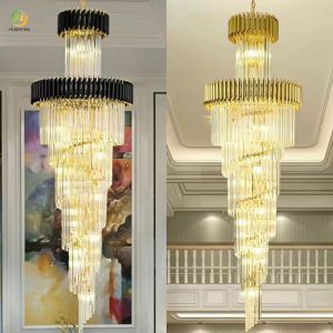 JYLIGHTING Duplex Building in the Building Crystal Chandelier European Style