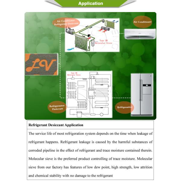 Beige Color Molecular Sieve Desiccant Size 1.0-1.5 Mm Low Dew Point