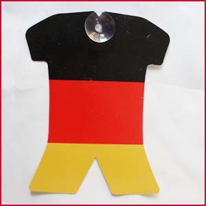Buy National Advertising Promotional Magnetic T-shirt Sucking Car Sticker Germany at wholesale prices