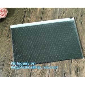 Plastic Slider Zipper Bubble Mailers Padded Envelopes Bag, Plastic Bubble Zipper