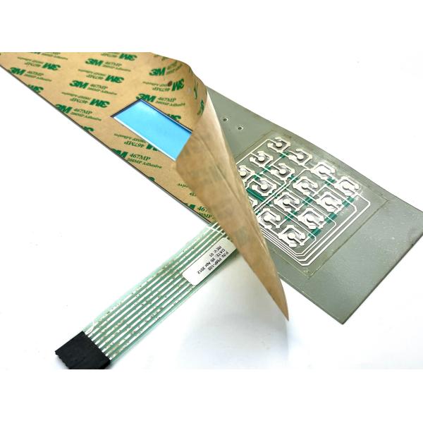 Key Pad Instrument Rubber Membrane Buttons With 2.54MM Pitch Female Connector