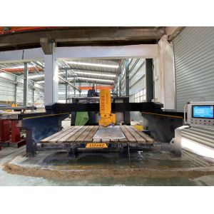 4 Axis CNC Bridge Saw Stone Cutting Machine with 3200x2000mm Worktable and 15kw
