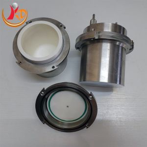 Zirconia Vacuum Ball Mill Jar Coated Stainless Steel Cylinderical Shape