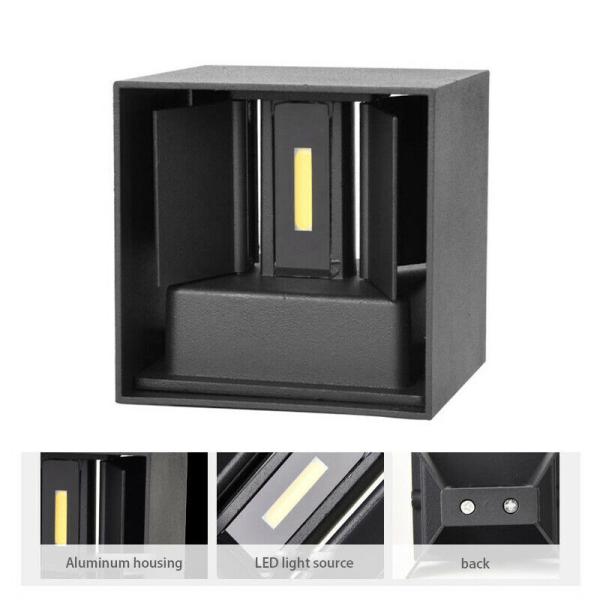 12W Adjustable Surface Mounted waterproof led outdoor up down wall lighting IP