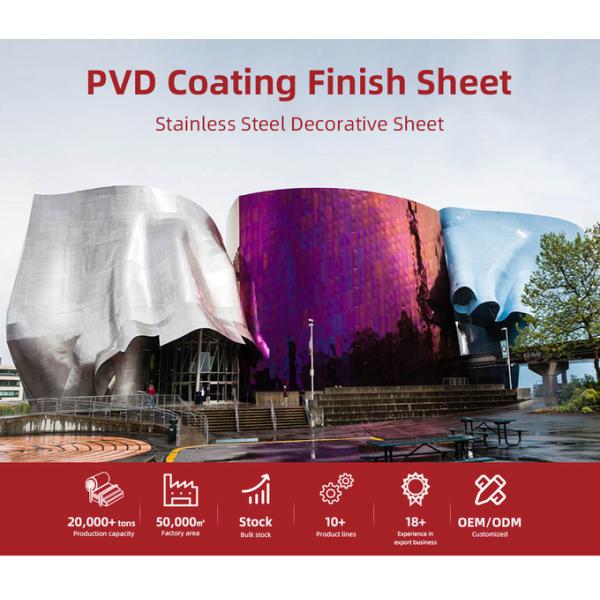 304 316 Color Coated Stainless Steel Square Plate Pvd 201 Stainless Steel Sheet 4X8Ft 304L AFP Coating