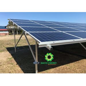 China Anodized Aluminum Ground Mount Solar Racking Systems With CE Certificate on sale