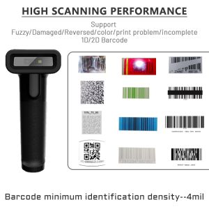 A HS9130 Alipay Finger Portable Engine Handheld 2D bar Code Scanner Usb Wireless