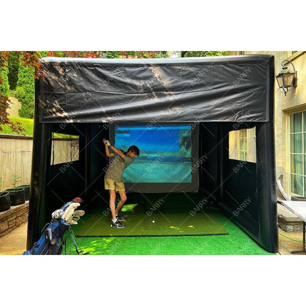 High Quality Inflatable Golf Tent Outdoor Indoor Inflatable Golf Sport Simulator Room Inflatable Golf Hitting Cage