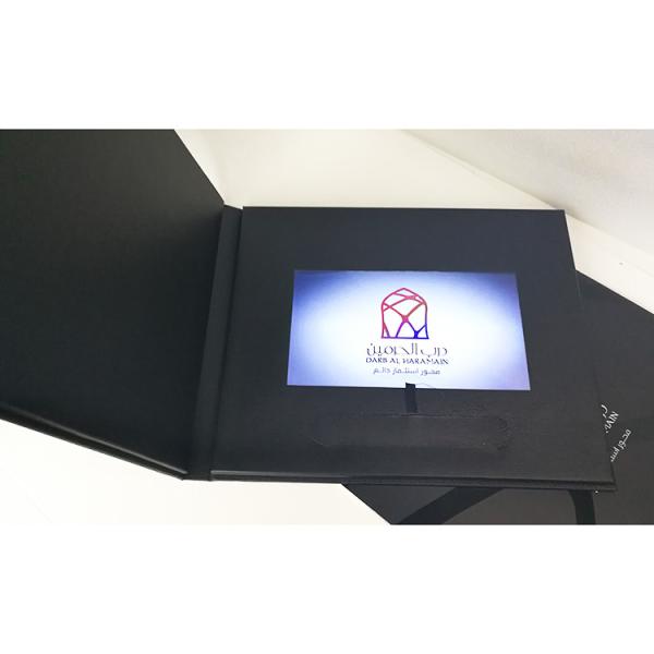 Video In Folder PU 10.1 inch video brochure promotional LCD screen lcd video