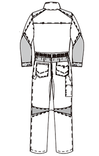 Cordura Reinforced Mens Workwear Overalls With Light Weight CVC Material