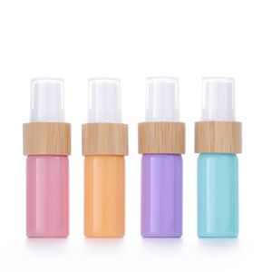 50ml White Bamboo Lid Cosmetic Jar 410mm 24mm Mist Spray