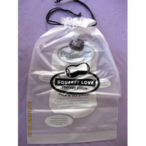 Garment / Pillow Packaging Poly Bags , Clear plastic drawstring bags