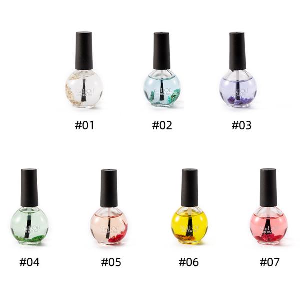 Nail Care Cuticle Dried Flower Nutrition Private Label Strawberry Scents Safe and Odorless 7 Scented Cuticle Oil for Nail Salon