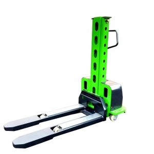 0.5t 1t 1.5t Portable Cargo Load Unload Self Lifting Electric Stacker