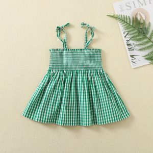 Summer Wholesale Custom Design Spandex Cotton Baby Toddler Slip Dress Baby Girls