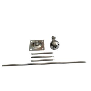 Brass Lighting Rod Three-Pole Copper Air Terminals Detachable Lightning