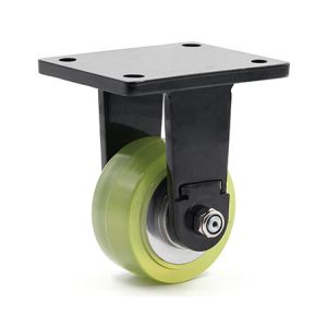 400kg 100mm Heavy Duty Polyurethane Casters For Automatic Guided Vehicle