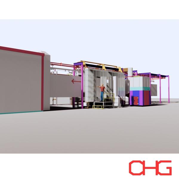 Buy Professional Hardware Spraying Equipment Electrostatic Automatic Powder Coating Line at wholesale prices