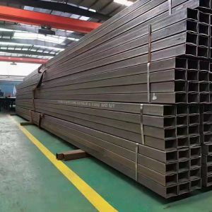 12m Galvanized Zinc Welded Steel Tube Rectangular Rustproof Long Lasting