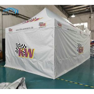 Large Foldable Canopy Tent Hexagon Aluminum Profiles Clear Windows