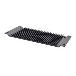 LED Lighting Black Anodizing Extruded Aluminium Heatsink Cutting T Profile