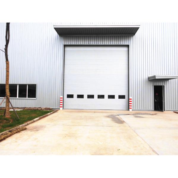 Automatic Vertical Lifting Industrial Sectional Doors Polyurethane Foam Insulation