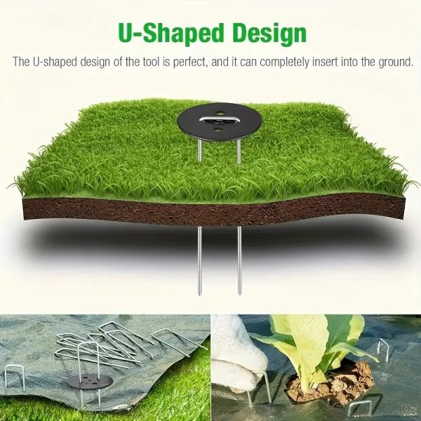 Insect Net Fixing Peg Turf Securing SOD Staples Galvanized Steel Garden Nail