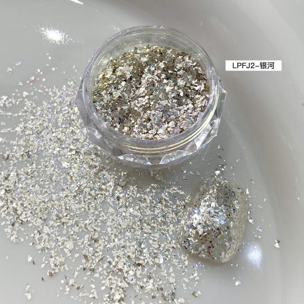 Nail glitters Korean bling super bright Nail polish silver color star heart Sequin summer nail sequins