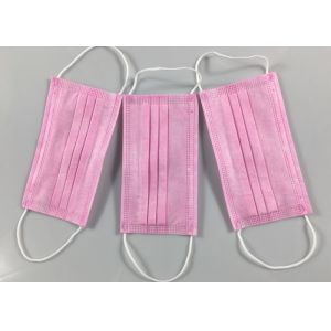 Pink Elastic Ear Loops BFE95 Civil Disposable Nose Mask