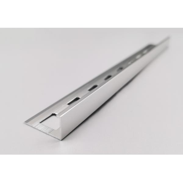 Buy L Shaped Aluminium Extrusion Straight Edge Tile Trim With Holes 10mm Height at wholesale prices
