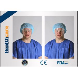 Hospital Protection Disposable Full Face Shields , Safety Medical Face Shield