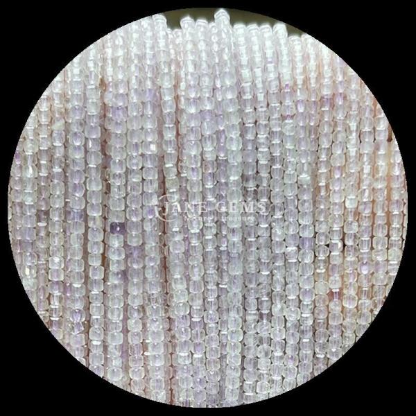 Customizable Cube Square Gemstone Beads Gold Rutilated Quartz Prehnite Loose Strands Beads For Jewelry Making