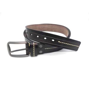 Business Casual Cowhide Mens Casual Leather Belt Alloy Pin Buckle