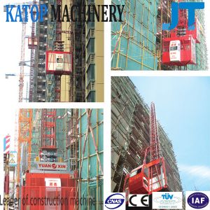 New advanced tech 2t load competitive price double cage hoist SC200/200 for