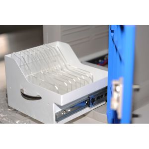 Office Tablet Charging Cabinet , ABS Material 5 Tier Laptop Charging Lockers