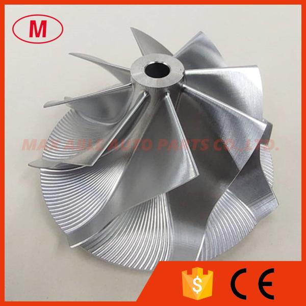 GT15-25 reverse 47.25/60.01mm 8+0 Blades high performance milling/aluminum 2618/Billet turbocharger compressor wheel for 821402-5007S Mustang 2.3