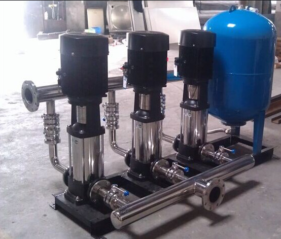 Buy Stainless Steel Manifold Water Booster Pump Set With Piplien And Pressure Tank at wholesale prices