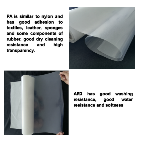 Pa 0.10mm 0.12mm Hot Melt Adhesive Film Roll Polyurethane Embroidery Badges