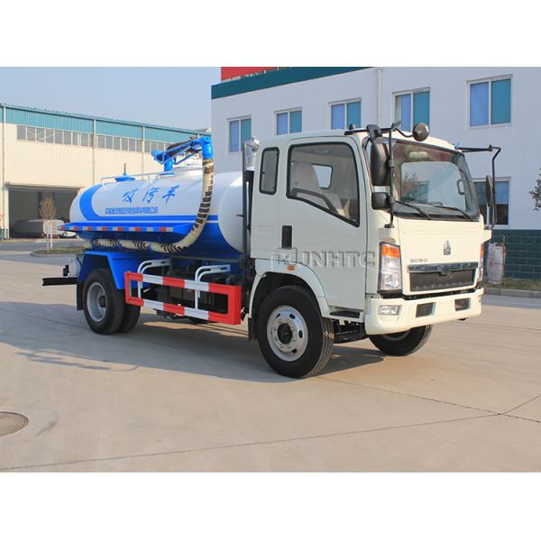 HOWO Euro2 116hp 4X2 Sewage Suction Truck 5cbm