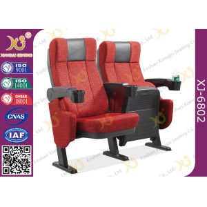 China ISO Certification Padding Armrest Theatre Seating Chairs Flame Retardant Fabric on sale