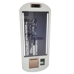 Max White Metal Wall Fast Food Payment Kiosk with Qr-code Scanner and Thermal