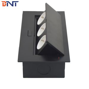 No MOQ 110~240V Rated Voltage Square Button Desk Pop Up Multimedia Jack