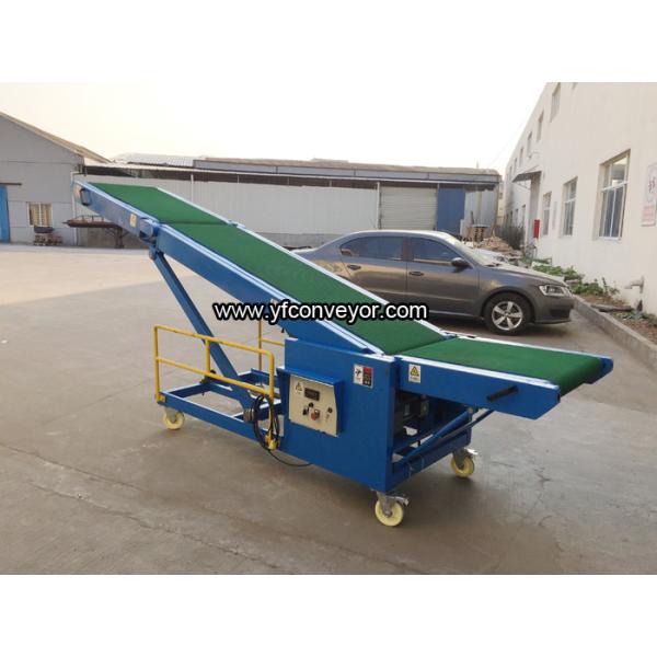 Foldable mobile loading unloading belt conveyors for warehouse with limit space