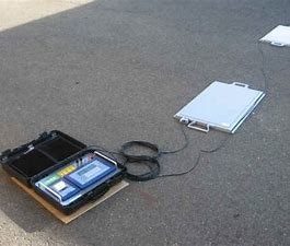 Buy 15T Aluminum  Vehicle Weighing Axle Pad Scales With LCD Display at wholesale prices