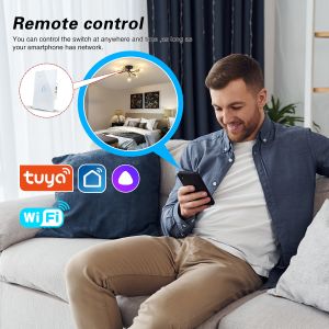 3gang Need Neutral Wire Control Smart Light Switch With App Control Voice