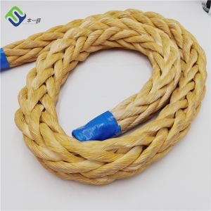 56mm Diameter Braided Synthetic Rope 12 Strand Uhmwpe Marine Ropes