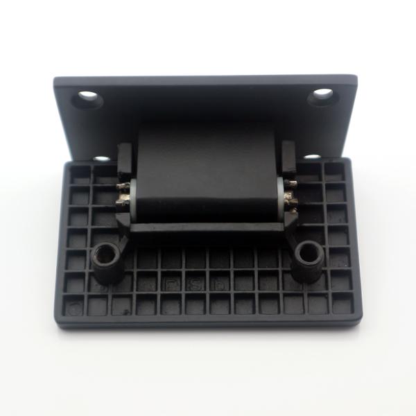 304 Stainless Steel Matt Black 90 Degree Shower Door Hinge for Square Appearance Style
